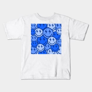 Lightning Bolt Smiley Faces Kids T-Shirt